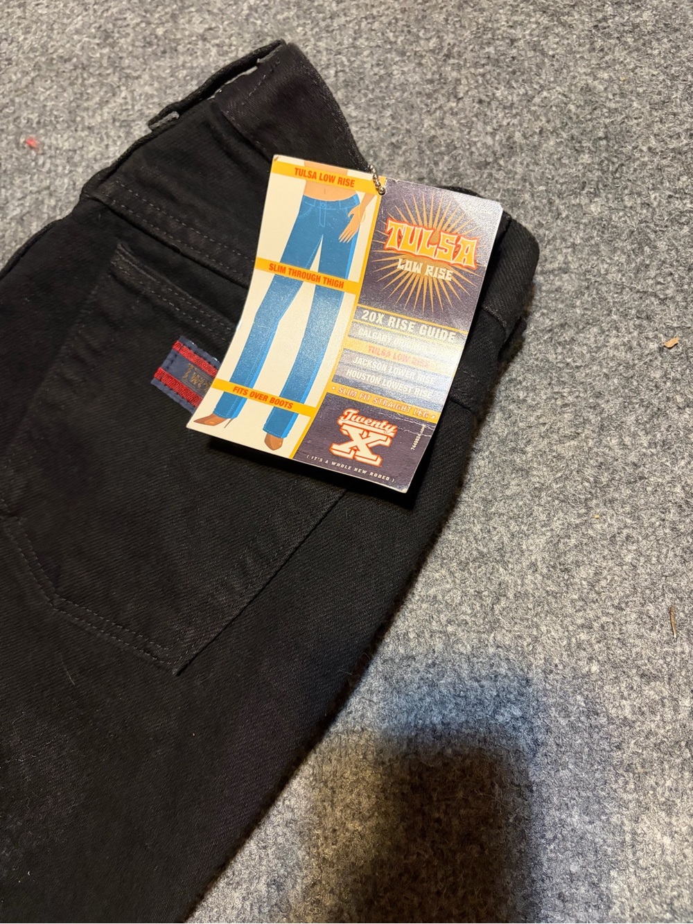Beautiful black denim wrangler jeans